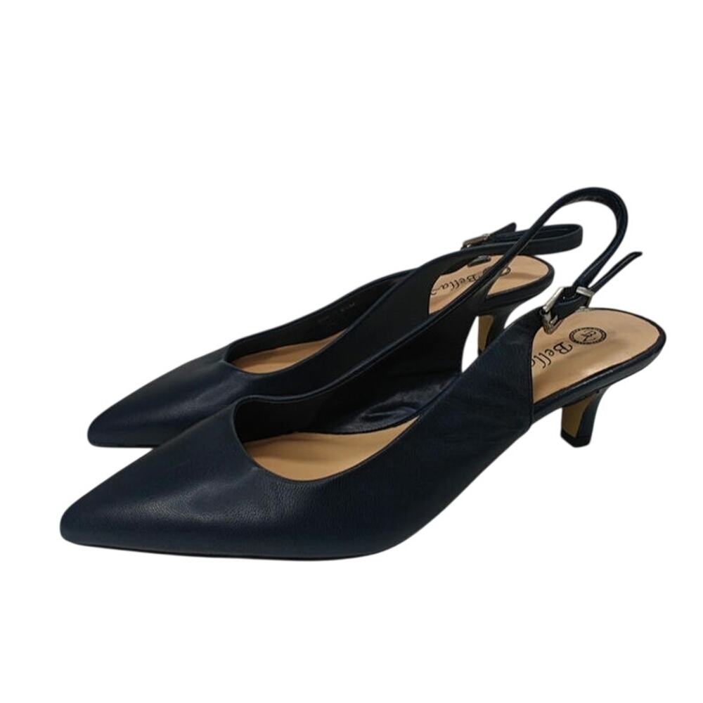 Blue pointed toe Kitten heels sz 8.5